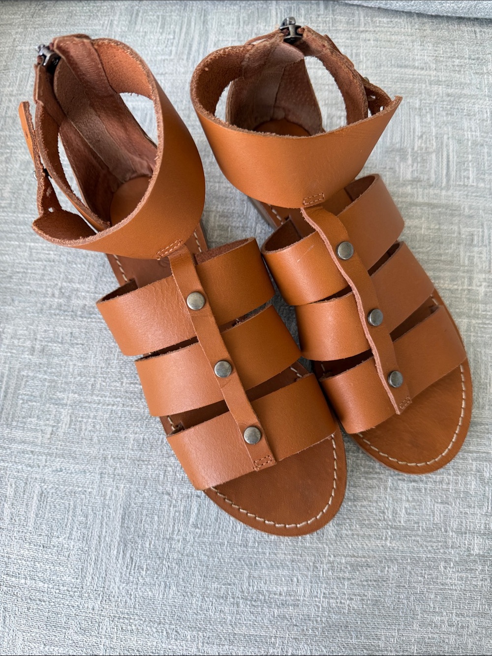 Madewell Rowan Gladiator Sandals Women's Size 7 .5 - Picture 2 of 10